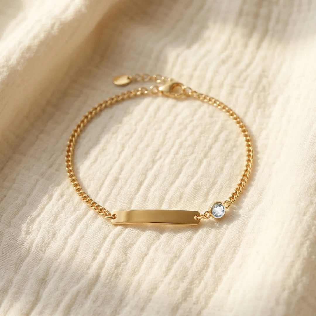 Personalized Name & Birthstone Keepsake Bracelet