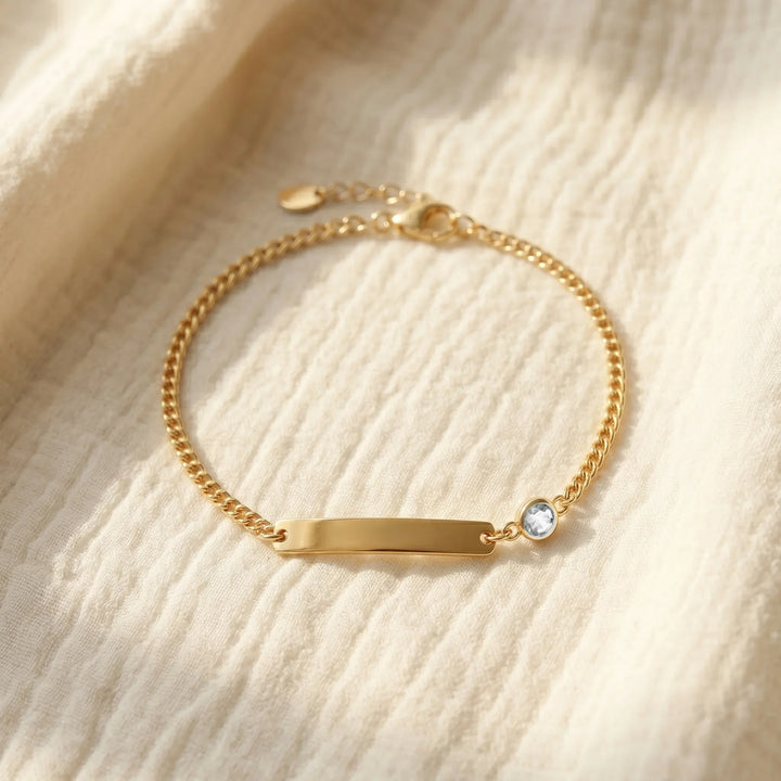 Personalized Name & Birthstone Keepsake Bracelet