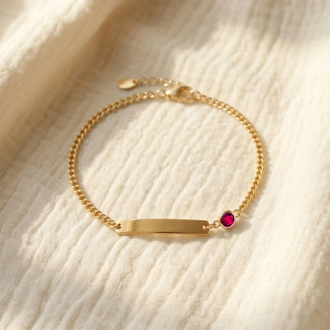 Personalized Name & Birthstone Keepsake Bracelet