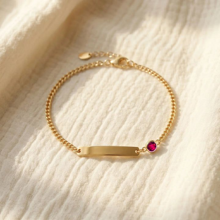 Personalized Name & Birthstone Keepsake Bracelet