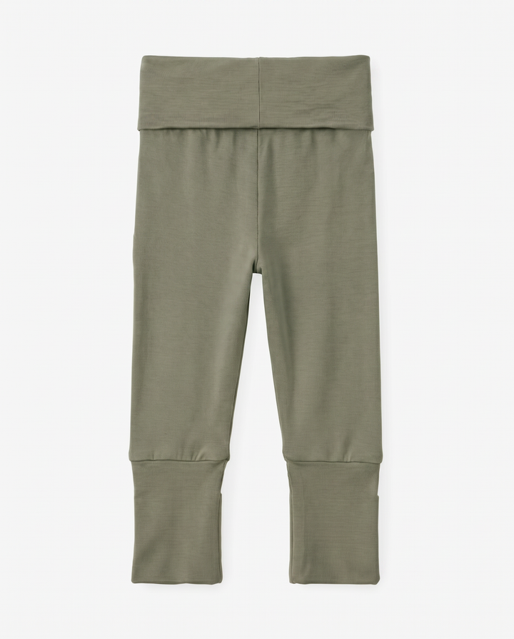 Solid Color Bamboo Fold Over Legging