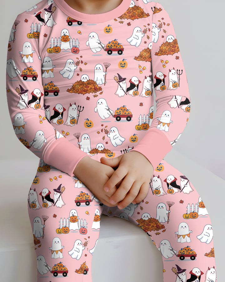 Halloween Town  Bamboo Two Piece Long Sleeve Pajama Set