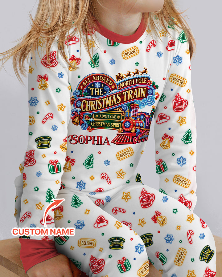 Christmas Spirit Express Bamboo Two Piece Long Sleeve Pajama Set