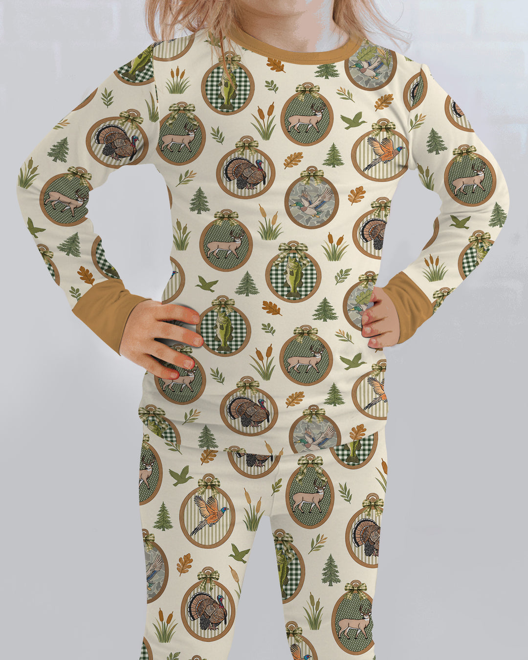 Hunting Season Bamboo Two Piece Long Sleeve Pajama Set