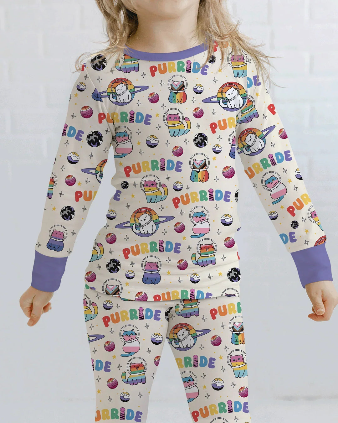 Conjunto de pijama de dos piezas de bambú de manga larga