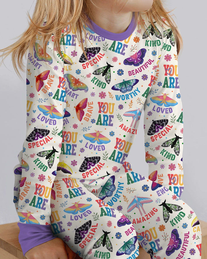 Proud Wings Family Matching Bamboo Two Piece Long Sleeve Pajama Set