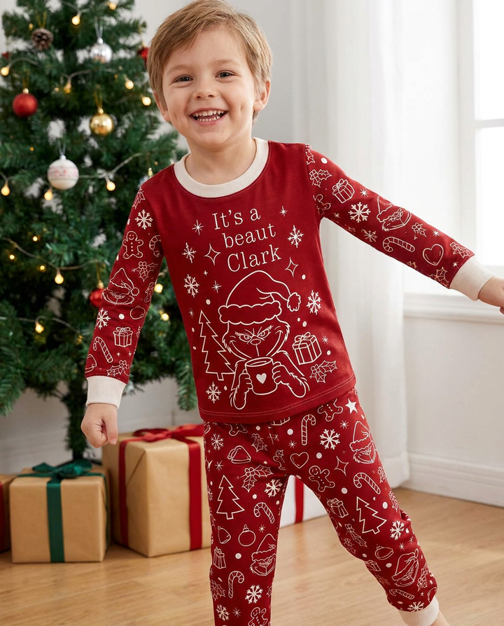 It's A Beaut Clark Bamboo Two Piece Long Sleeve Pajama Set