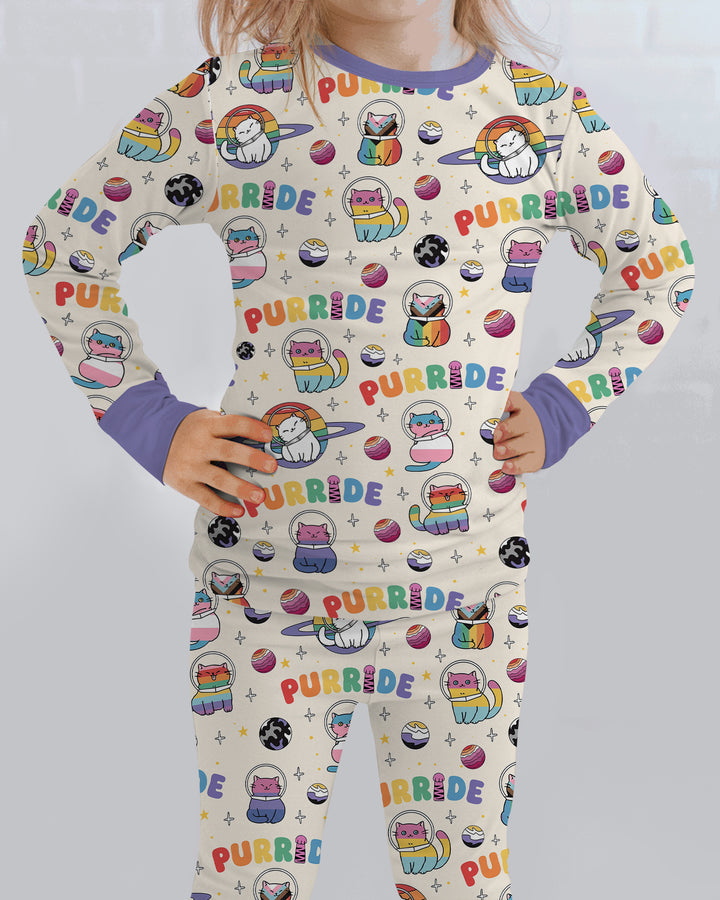 Conjunto de pijama de dos piezas de bambú de manga larga