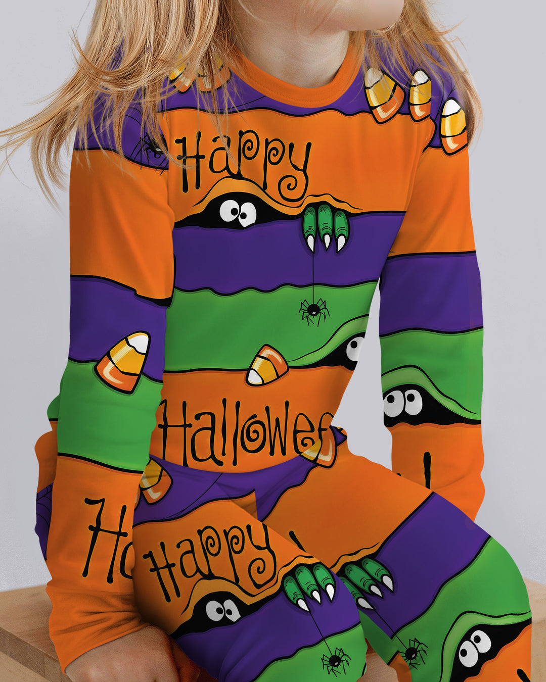 Happy Halloween Bamboo Two Piece Long Sleeve Pajama Set