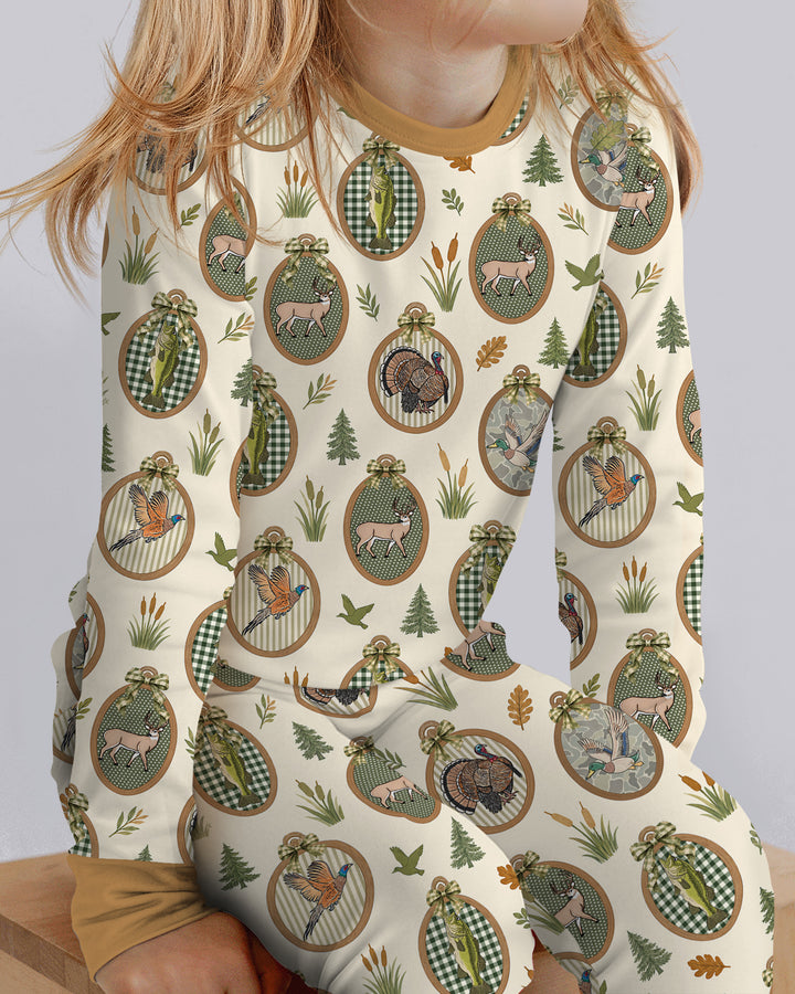 Hunting Season Bamboo Two Piece Long Sleeve Pajama Set
