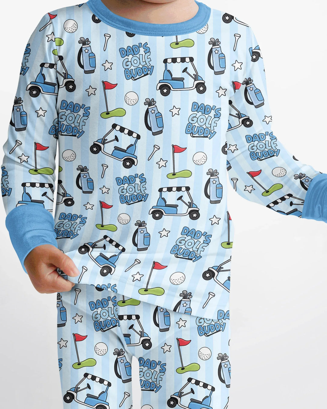 Dad's Golf Buddy Bamboo Two Piece Long Sleeve Pajama Set
