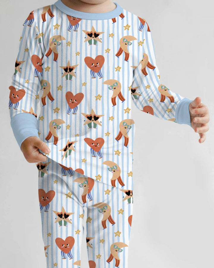 Dance More Dances Bamboo Two Piece Long Sleeve Pajama Set