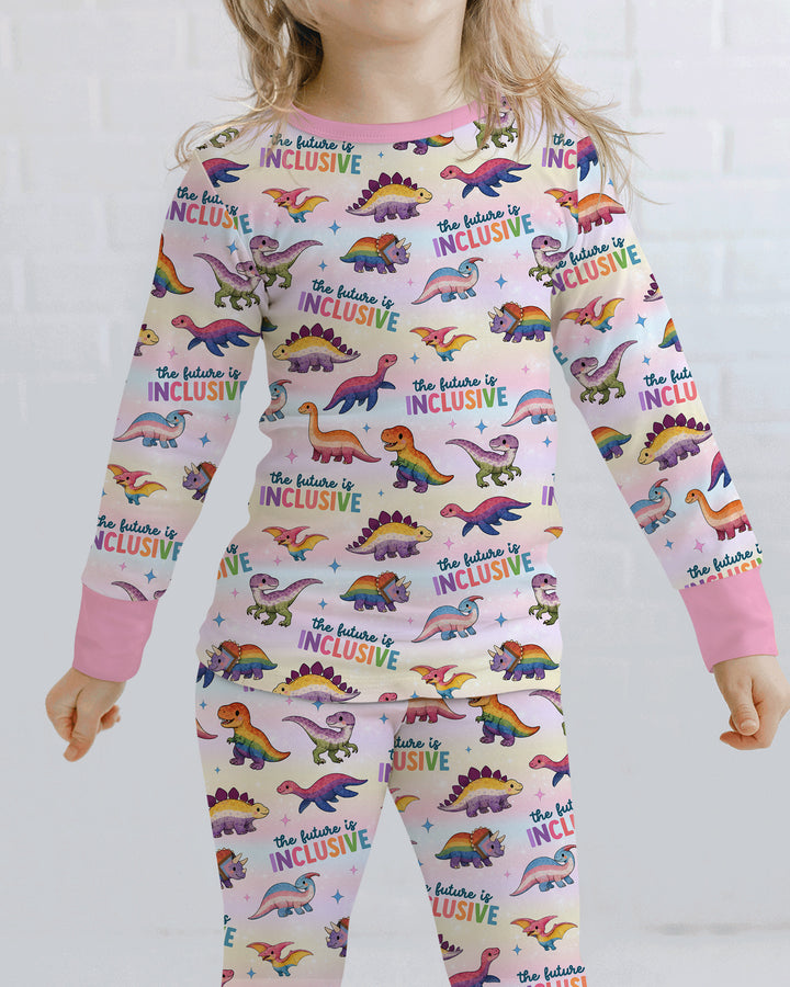 The Future is Inclusive Bamboo Two Piece Long Sleeve Pajama Set