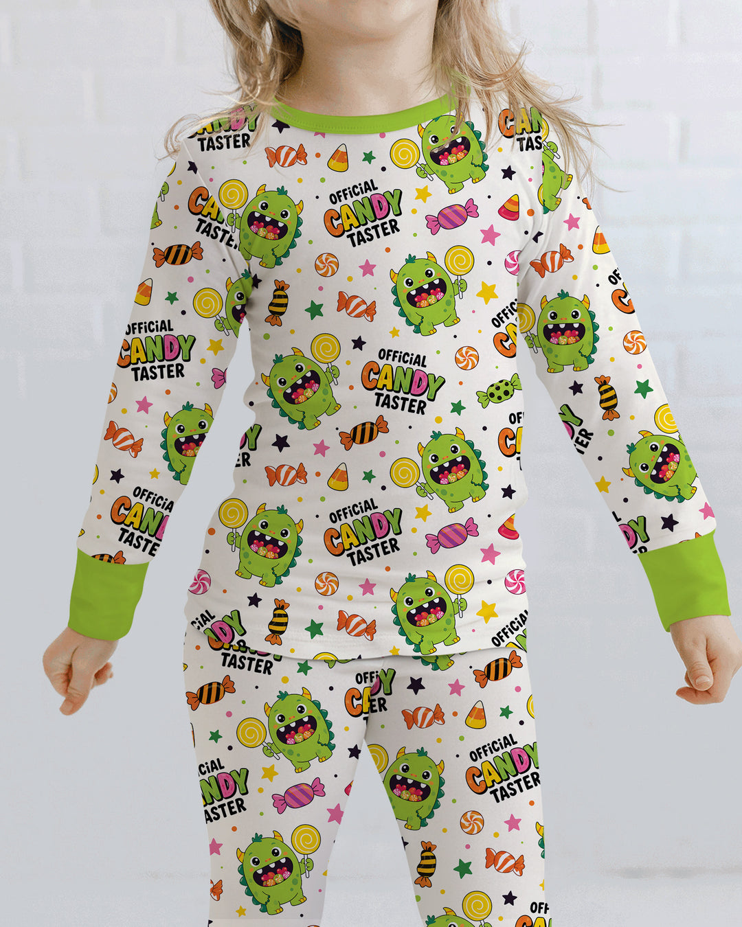 Halloween Official Candy Tester Bamboo Two Piece Long Sleeve Pajama Set