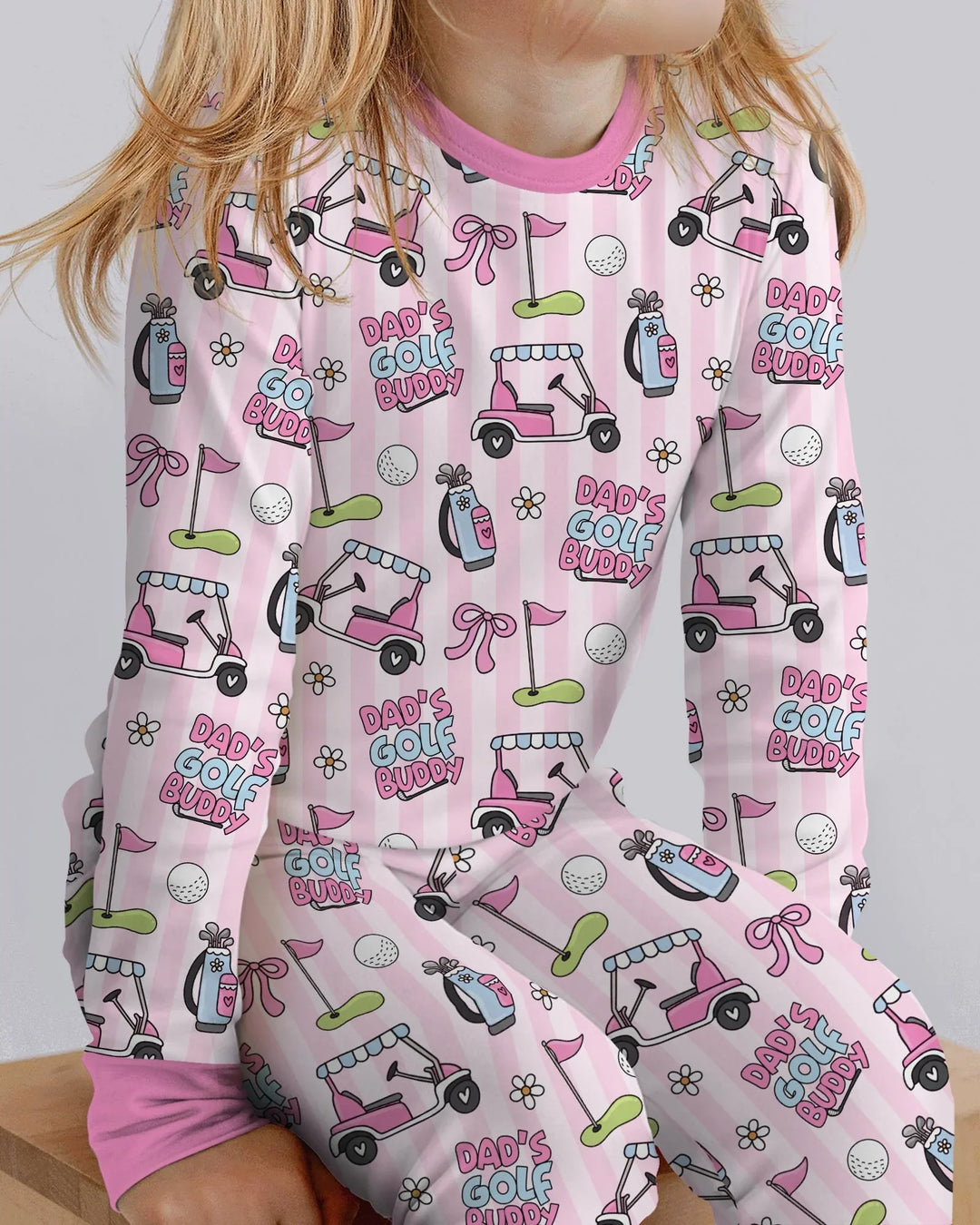Dad's Golf Buddy Bamboo Two Piece Long Sleeve Pajama Set