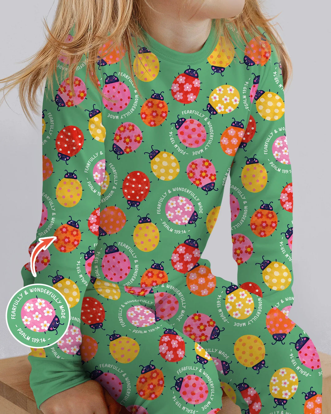 Fearfully & Wonderfully Made Bamboo Two Piece Long Sleeve Pajama Set
