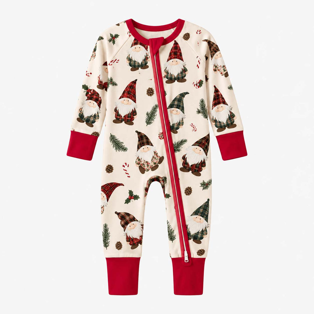 Tartan Christmas Gnomes Bamboo Convertible Zippy