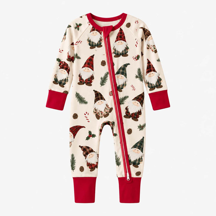 Tartan Christmas Gnomes Bamboo Convertible Zippy