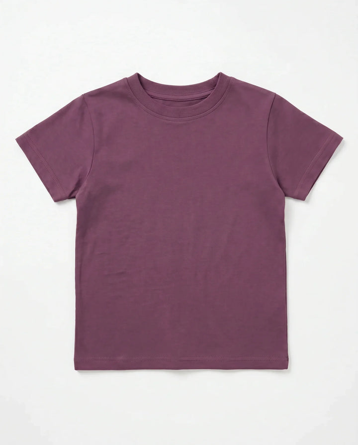 Solid Color Bamboo Crewneck T-Shirt