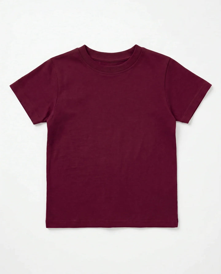 Solid Color Bamboo Crewneck T-Shirt
