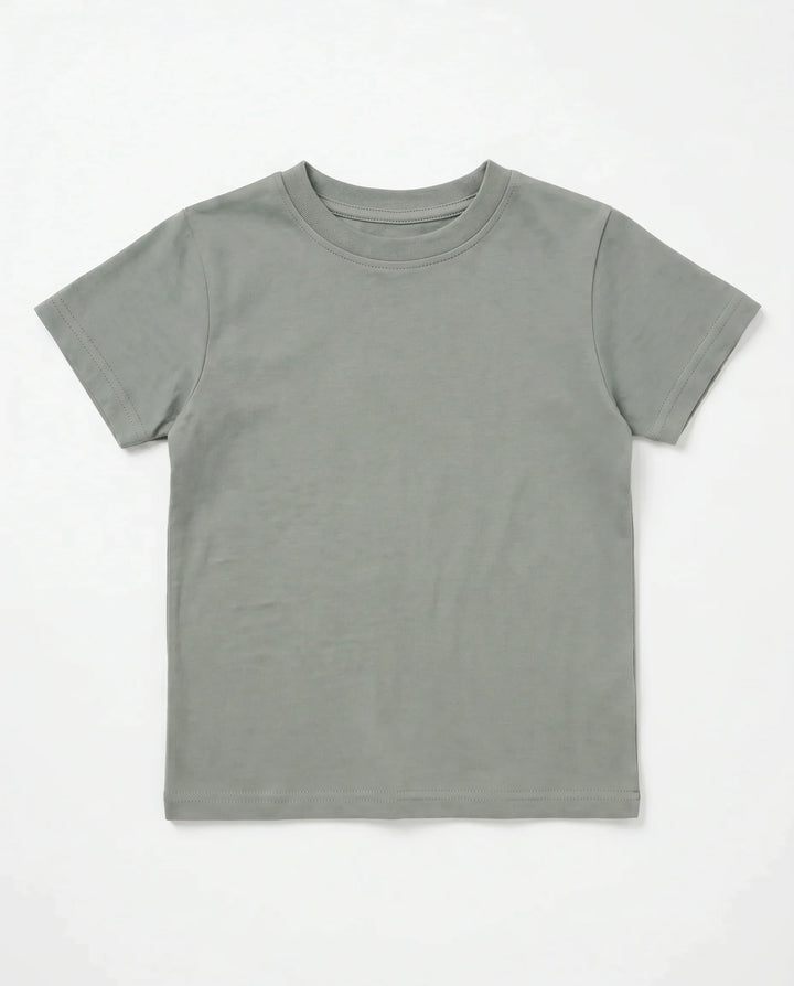 Solid Color Bamboo Crewneck T-Shirt