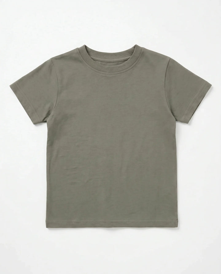 Solid Color Bamboo Crewneck T-Shirt