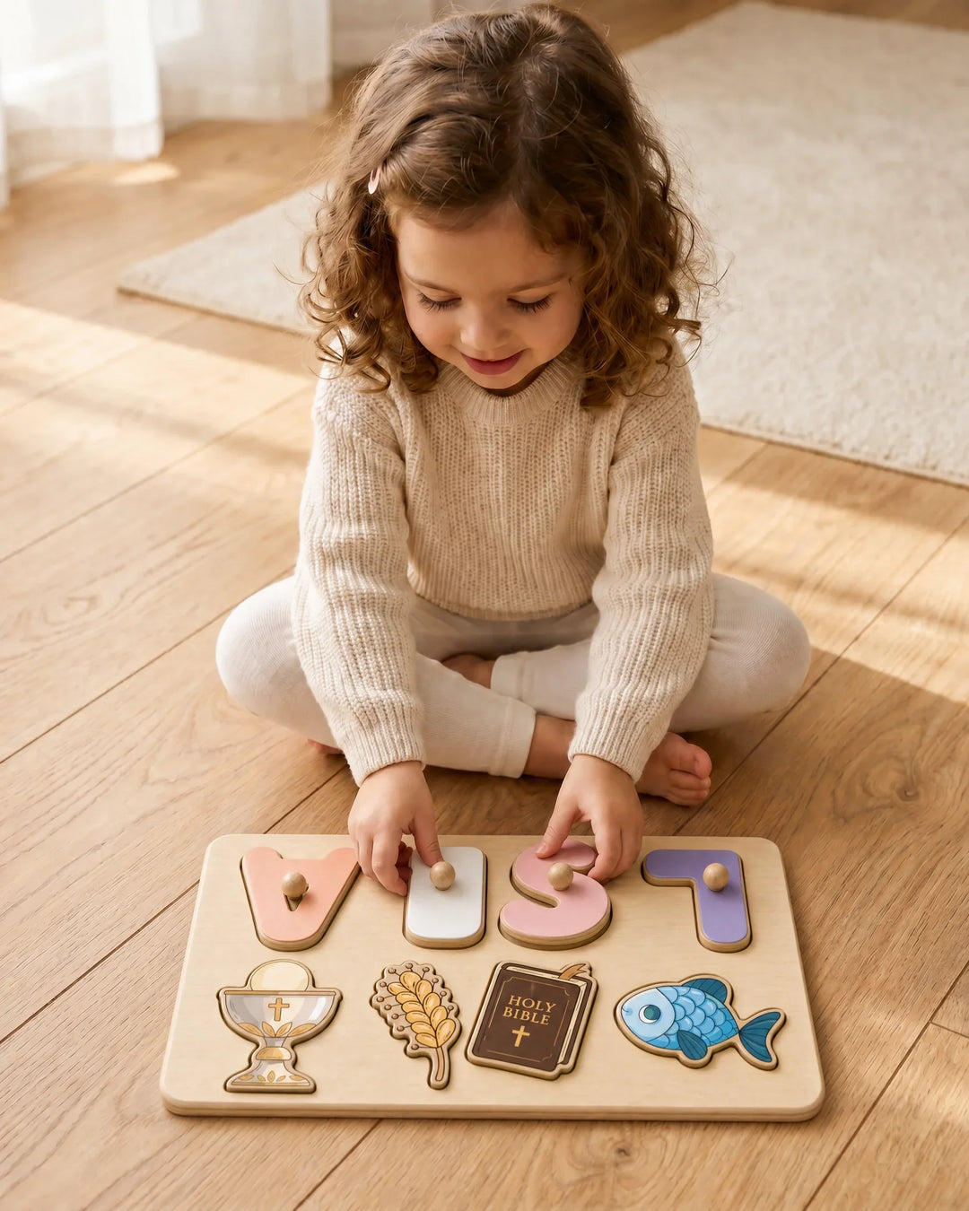 Schablone Holzpuzzle