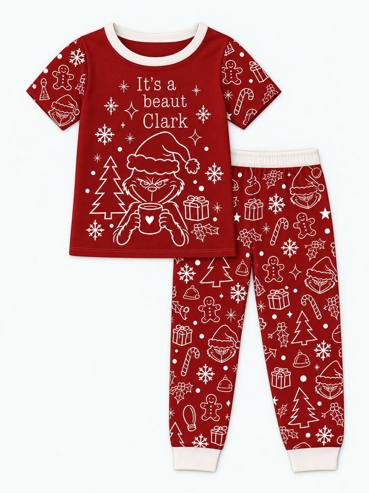 It's A Beaut Clark Bamboo Two Piece Short Sleeve Pajama Set