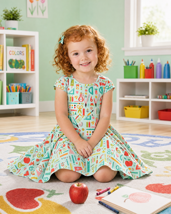 Vestido de bambú floral Tulipán vivaz