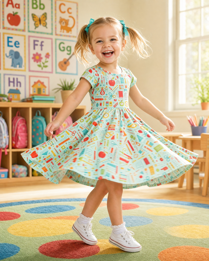 Vestido de bambú floral Tulipán vivaz