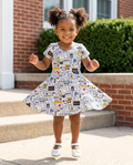 Vestido de bambú floral Tulipán vivaz