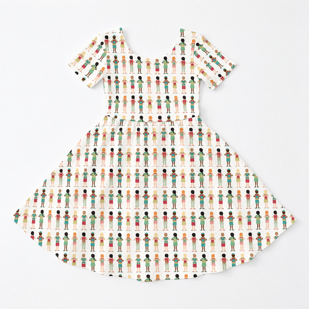 Little Friends Everywhere Bamboo Twirl Dress