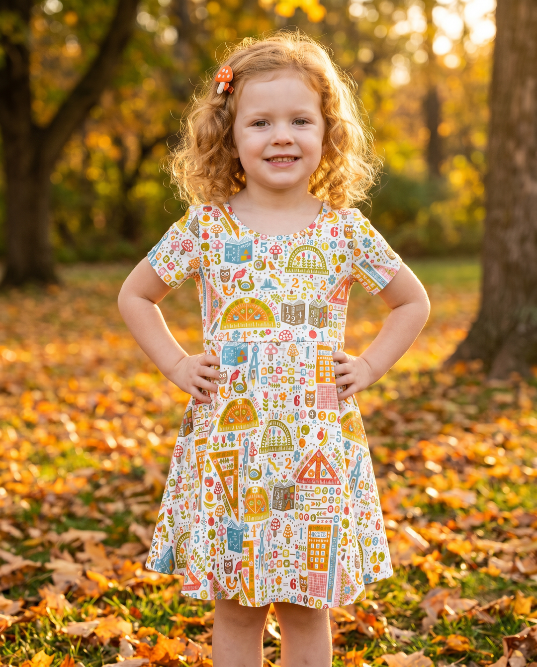 Whimsical Learning Village Bamboo Twirl Dress