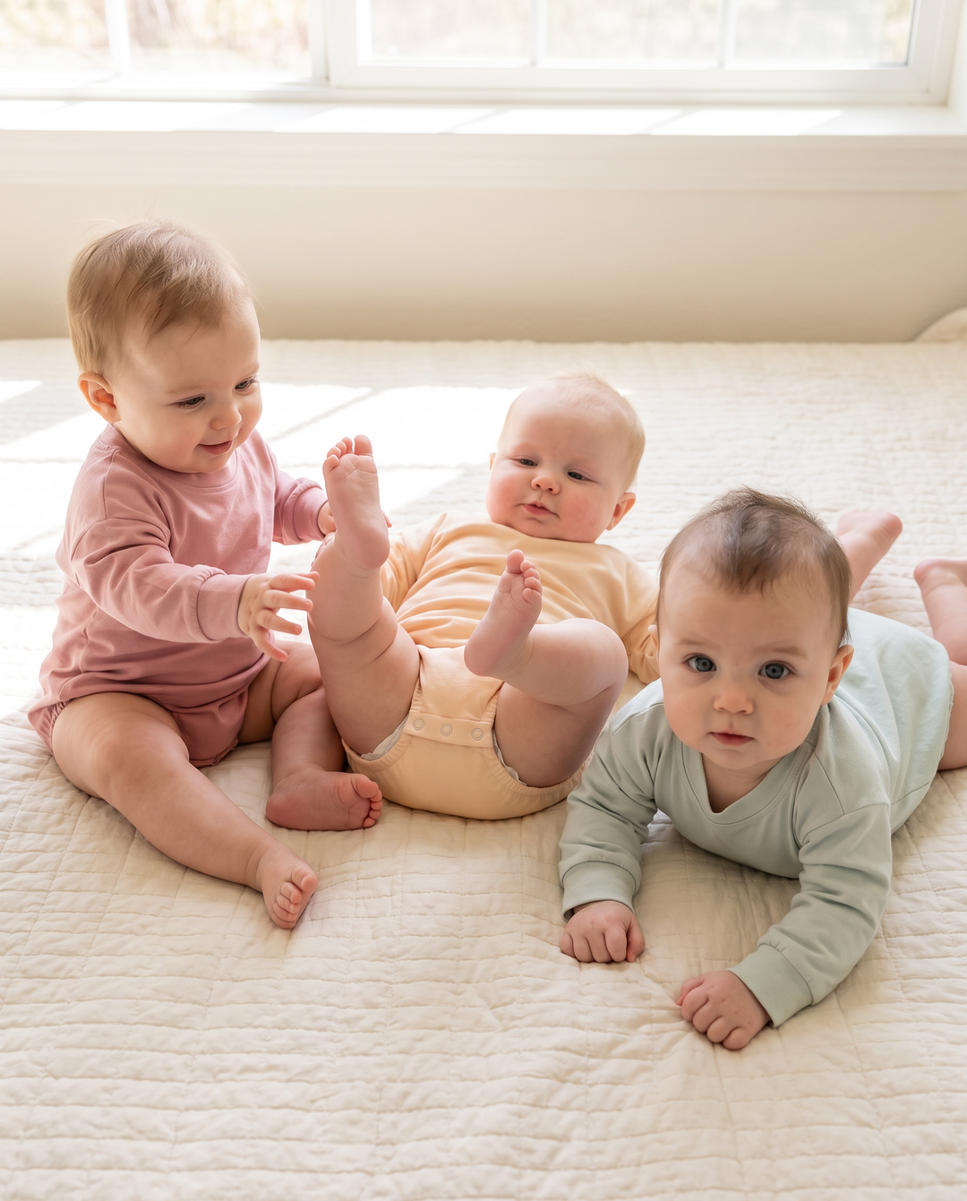 Bamboo Long Sleeve Bubble Romper