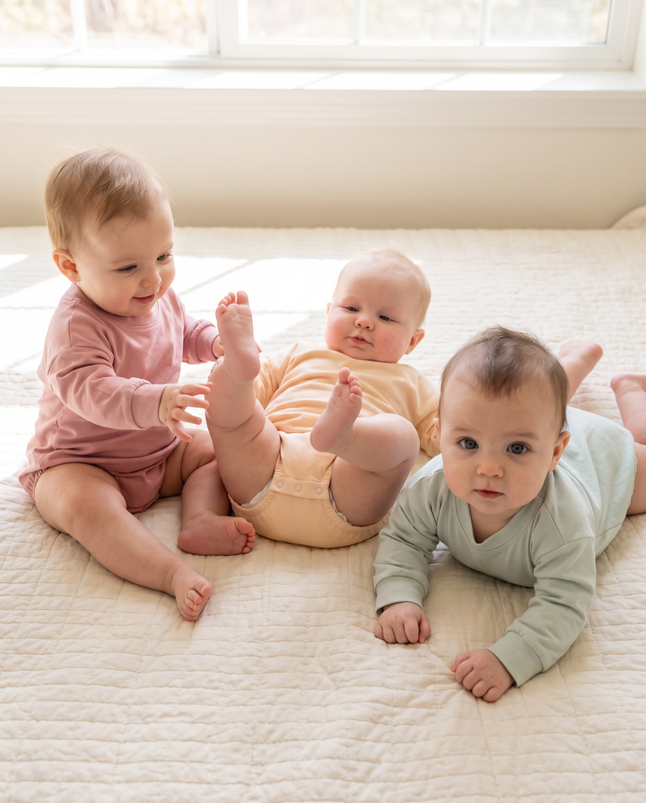 Bamboo Long Sleeve Bubble Romper