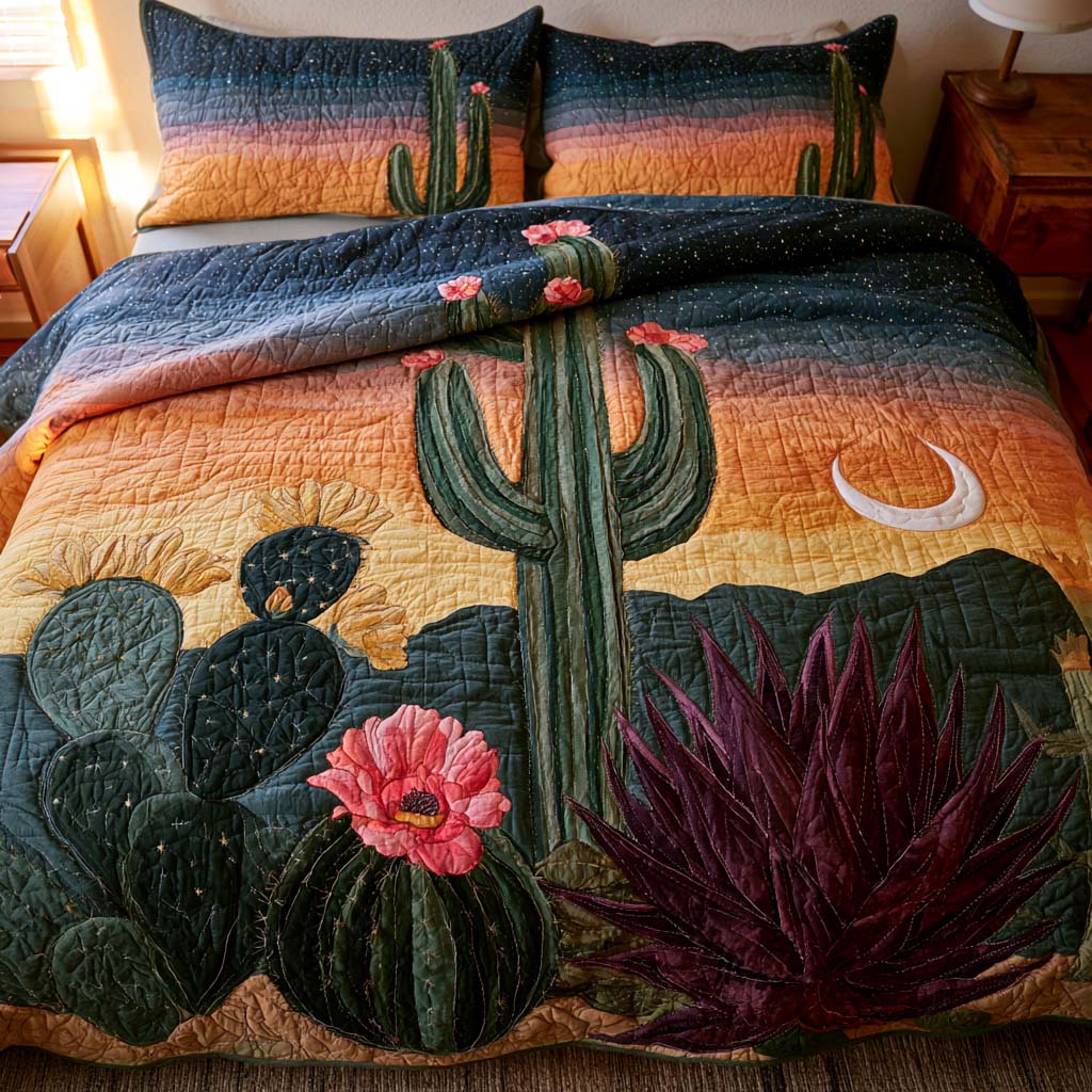Timeless Desert Grace Bamboo Quilt Bedding Set