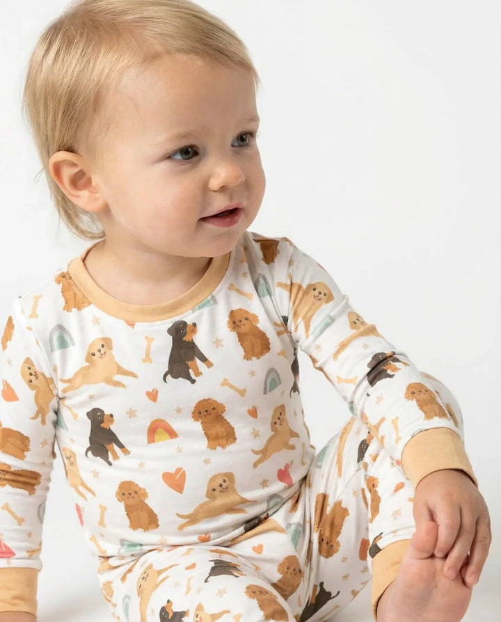 Brown Dogs Bamboo Two Piece Pajama Set