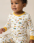 Pyjama-Set aus zwei Teilen mit Baustellen-Bambus-Muster