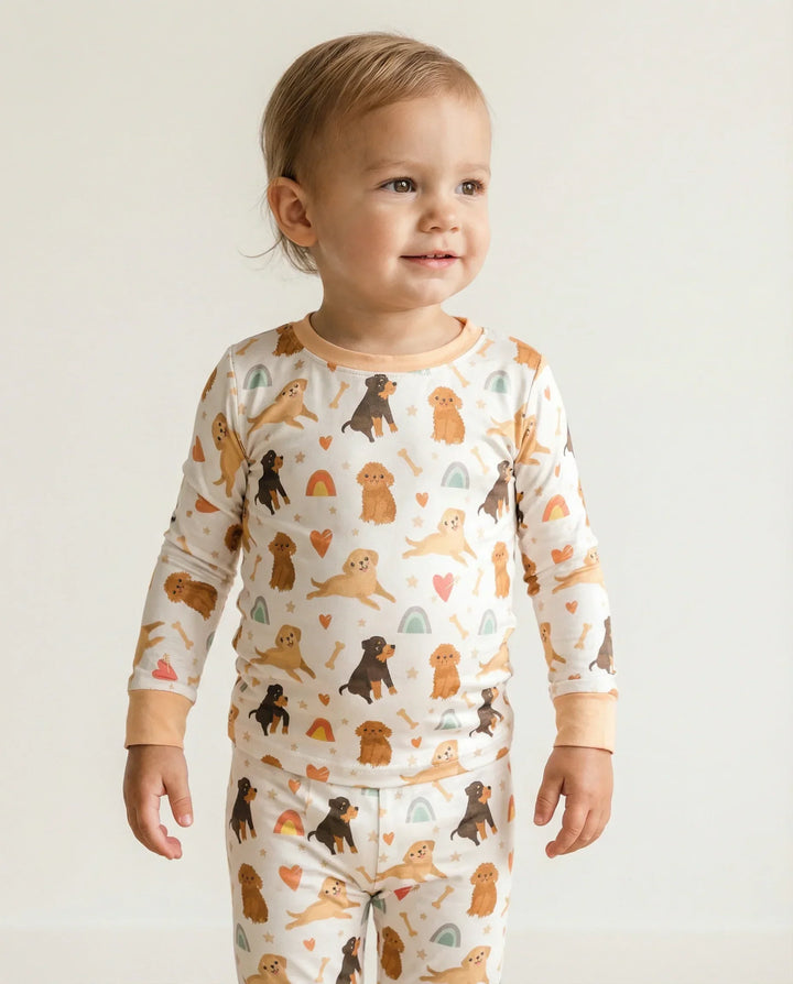 Brown Dogs Bamboo Two Piece Pajama Set