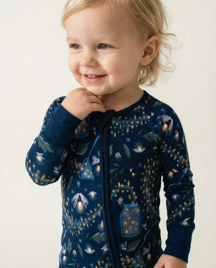 Catching Fireflies Bamboo Convertible Zippered Romper