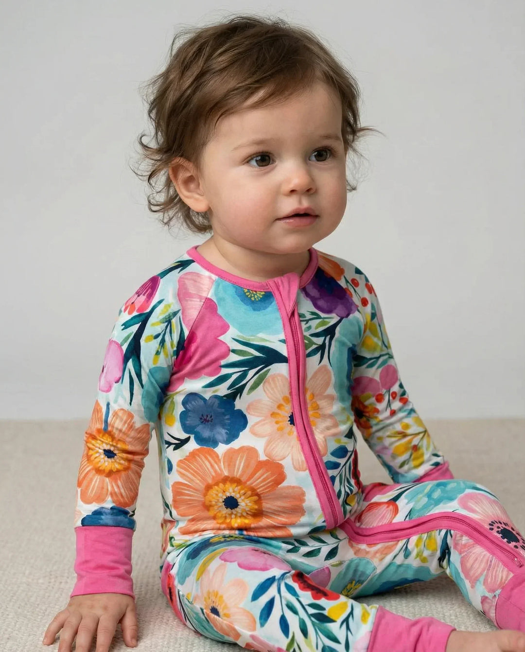 Secret Garden Bamboo Convertible Zippered Romper