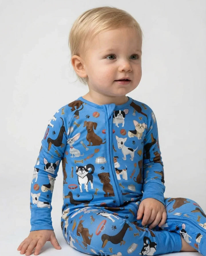 Dapper Dogs Bamboo Convertible Zippered Romper