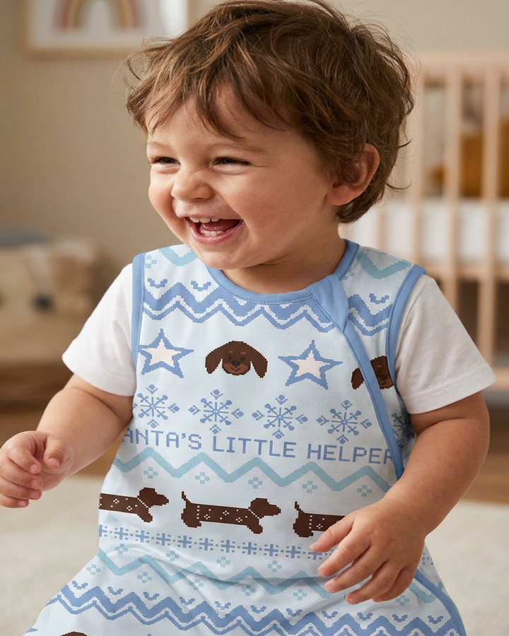 Snowy Puppy Dream Bamboo Sleep Bag