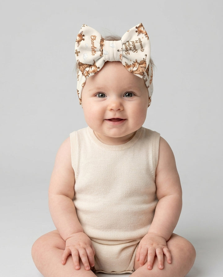 Custom Name Blessed By God Spoiled By Grandma Headband