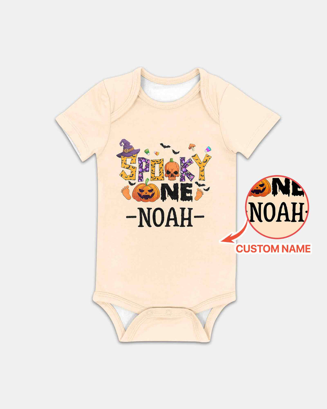 Personalized Spooky One First Birthday Halloween Bamboo Bodysuit