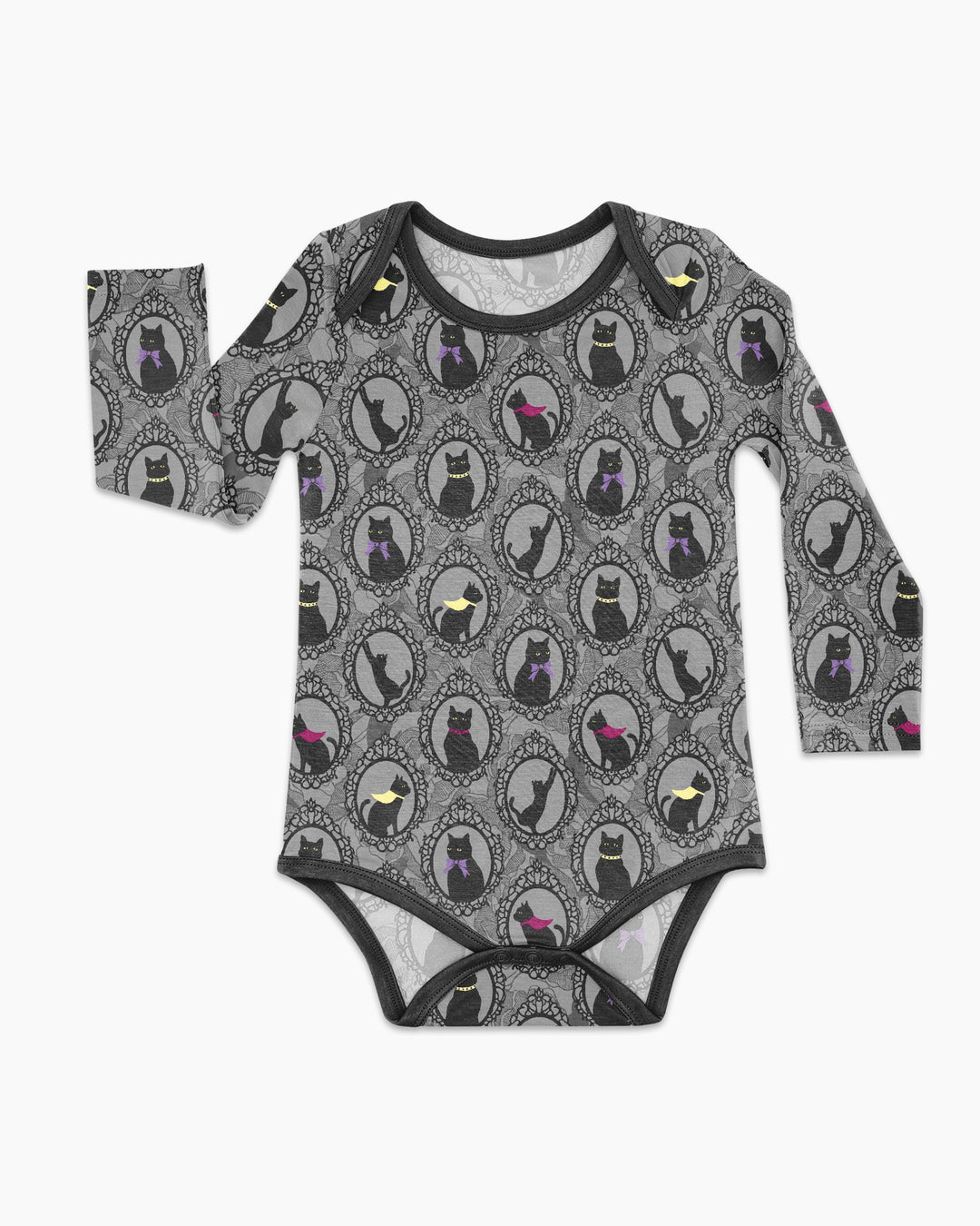 Midnight Cat Parade Bamboo Bodysuit