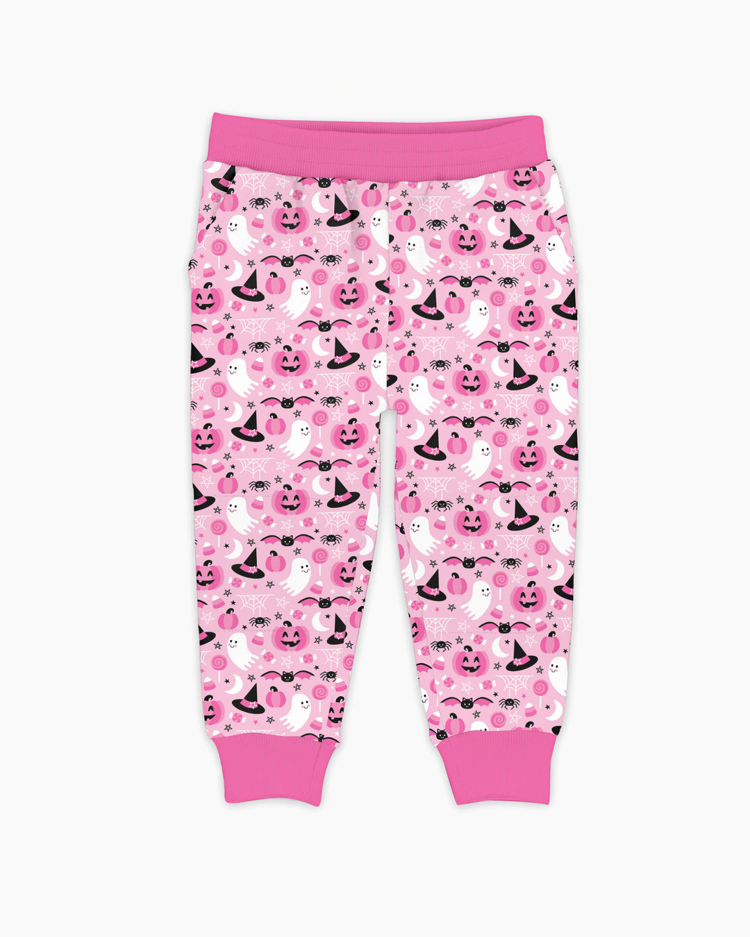Cute Pink Halloween Ghost Pumpkin Witch Bamboo Jogger