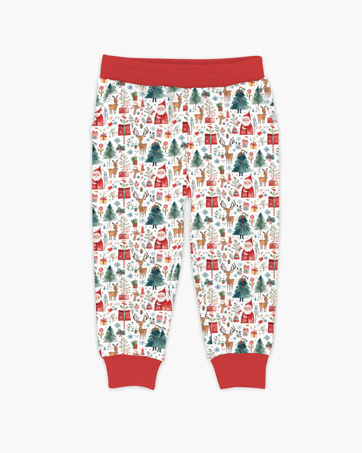 Christmas Tree Santa Bamboo Jogger