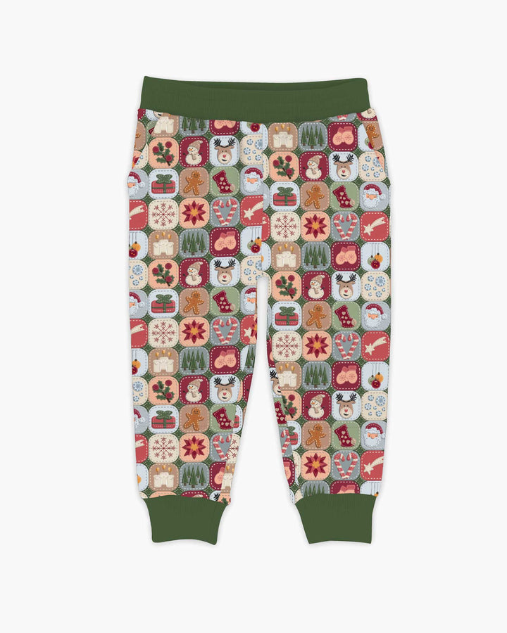 Christmas Felt Patchwork Bamboo Jogger