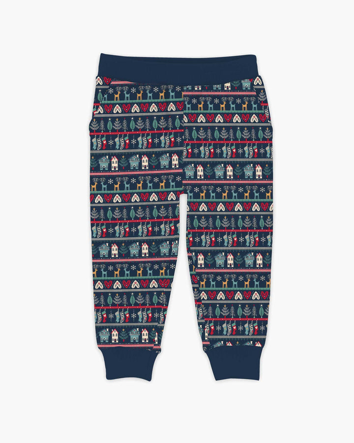 Vintage Nordic Christmas Bamboo Jogger
